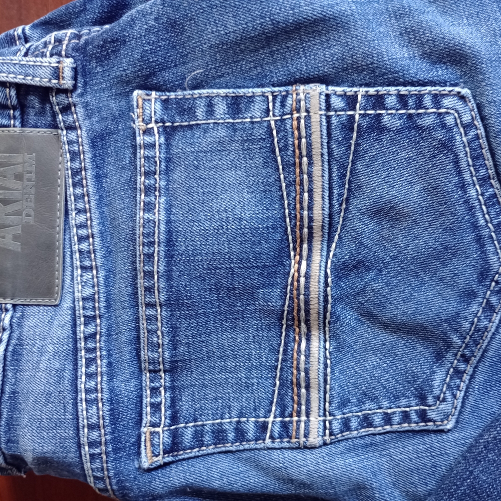 Ariat Denim M4 Classic Blue Jeans 35x32 Relaxed Fit Boot Cut